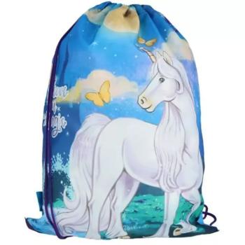 Spirit: Fehér unikornis tornazsák, sportzsák 47x34cm kép