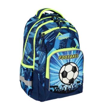 Spirit: Football 3D mintás lekerekített iskolatáska, hátizsák 34x26x44cm kép