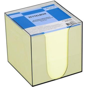 Spirit: Sárga jegyzettömb átlátszó tárolóban 900lapos 9x9x9cm kép