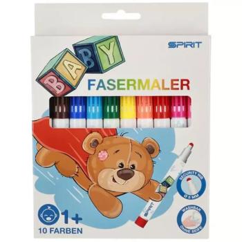 Spirit: Színes bébi 10db-os kimosható filctoll szett kép