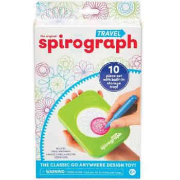 Spirograph: Utazó spirográf tárolóval kompakt méretben 10db-os szett kép