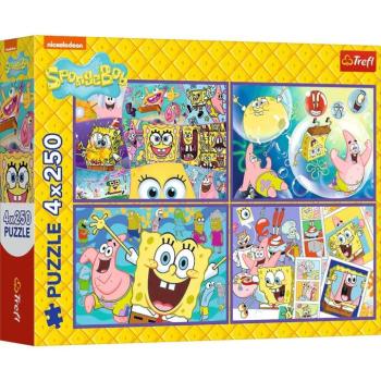 Spongyabob különös világa 4x250db-os puzzle - Trefl kép