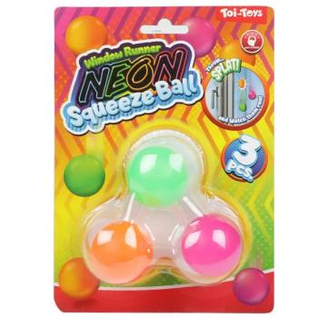Squeeze: Ragadós neon 3db-os labda szett kép