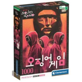 Squid Game - Nyerd meg az életed 1000db-os puzzle poszterrel - Clementoni kép