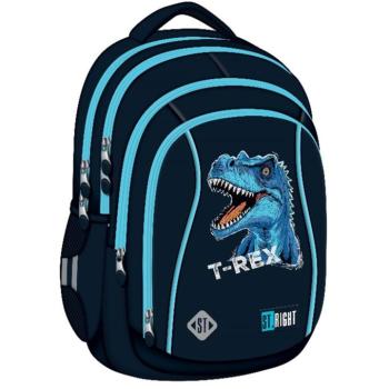 St.Right Kék T-Rex ergonomikus iskolatáska, hátizsák BP26 39x27x17cm kép