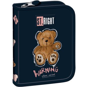 St.Right Teddy bear maci mintás kihajtható tolltartó PC03 20,5x14x3,5cm kép