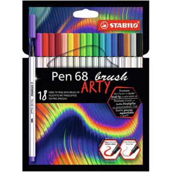 Stabilo: Pen 68 Brush ARTY ecsetfilc készlet 18db-os