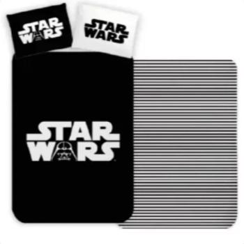 Star Wars feliratos ágyneműhuzat garnitúra - 150 x 210 cm + 50 x 60 cm kép