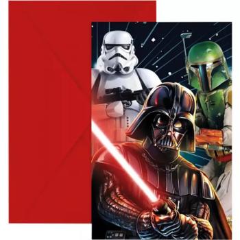 Star Wars party meghívó 6db-os szett kép