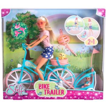 Steffi Love: Kerékpáros Steffi baba gyerekutánfutóval - Simba Toys kép