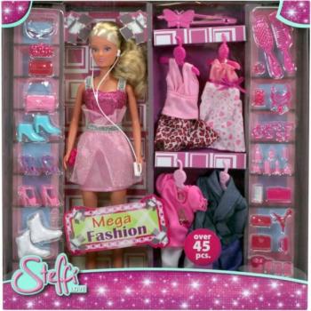 Steffi Love: Steffi Mega Fashion gardróbja játékszett - 45 darabos kép
