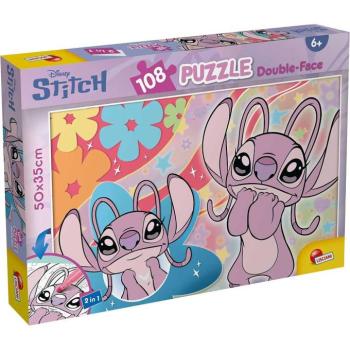 Stitch 2 az 1-ben 108db-os puzzle és színező 50x35cm - Lisciani kép
