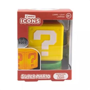 Super Mario: Kérdőjel mintás éjjeli lámpa kép
