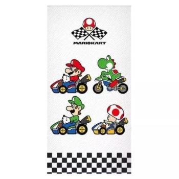 Super Mario: Mariokart mintás fürdőlepedő - 70 x 140 cm kép
