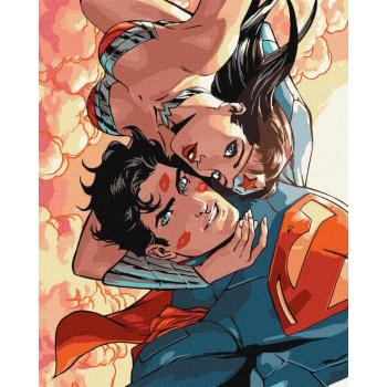 Számok szerinti festés - Wonder Woman: Ölelés ©Warner Bros. 40 x 50 cm kép