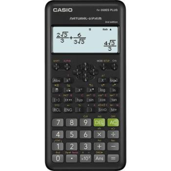 Számológép tudományos CASIO FX 350ES PLUS 2E 252 funkciós 4 soros 15 digites fekete kép