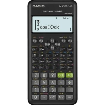 Számológép tudományos CASIO FX 570ES PLUS 2E 417 funkciós 4 soros 15 digites fekete kép