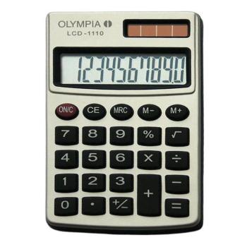 Számológép zseb OLYMPIA LCD-1110 10 digit ezüst kép