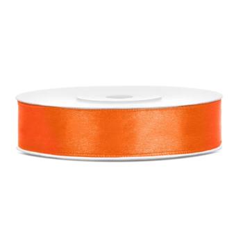 Szatén szalag - narancssárga 12 mm/25 m kép