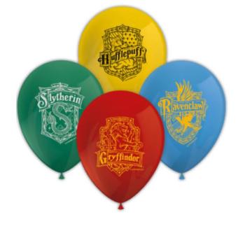 Szett latex lufik - Harry Potter házak 8 drb kép