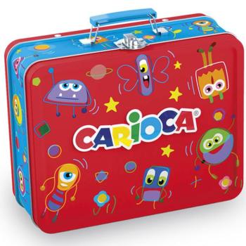 Színes filctoll szett fém dobozoban 80db-os - Carioca kép