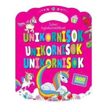 Színes foglalkoztatófüzet unikornisokkal kép