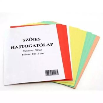 Színes hajtogatólap 50 lapos 12x16cm kép