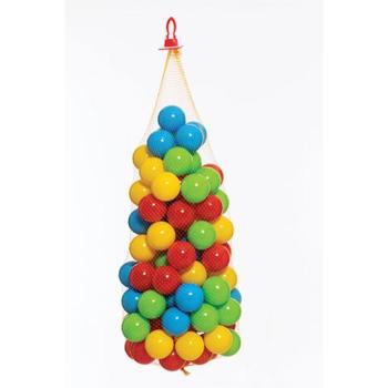 Színes labda hálóban 100db - D-Toys kép