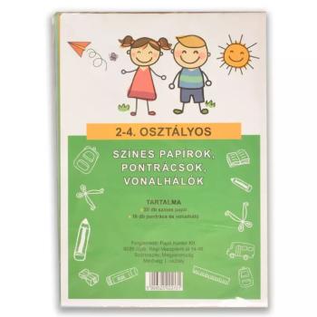 Színes papírok, pontrácsok és vonalhálók 2-4.osztály kép