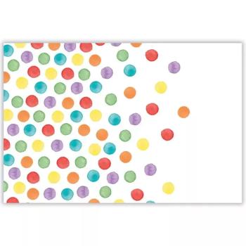 Színes pöttyös műanyag asztalterítő – 120x180 cm kép