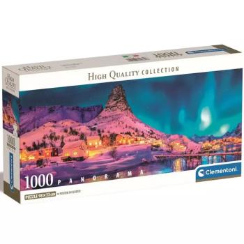 Színes téli éjszaka 1000db-os HQC panoráma puzzle 98x33cm - Clementoni kép