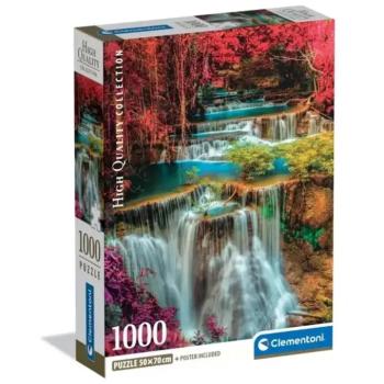 Színes Thai vízesés 1000 db-os HQC puzzle poszterrel - Clementoni kép