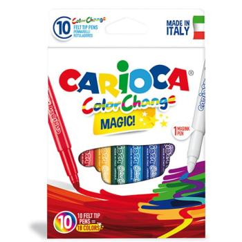 Színváltós filctoll készlet 9+1db - Carioca kép