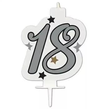Szülinapi számgyertya - 18-as szám kép