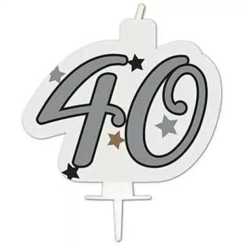 Szülinapi számgyertya - 40-es szám