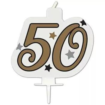 Szülinapi számgyertya - 50-es szám kép