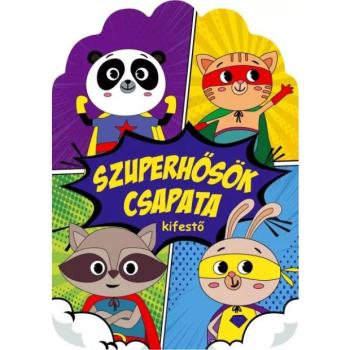 Szuperhősök csapata kifestő kép