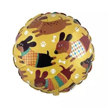 Tacskó mintás fólia lufi - 22 cm kép