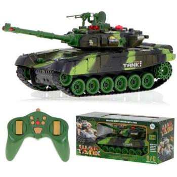 Távirányítású tank RC War Tank 9993 2,4 GHz-es erdő álcázás kép