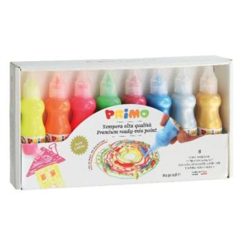 Tempera PRIMO 50 ml 4 neon + 4 metál 8 darabos kép