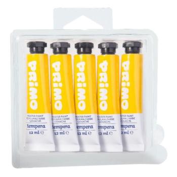 Tempera PRIMO citromsárga 12 ml 5 darabos kép