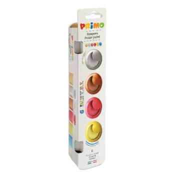 Tempera PRIMO tégelyes metál 6 szín/készlet kép