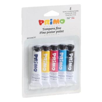 Tempera PRIMO vegyes színek 12 ml 5 szín/készlet kép
