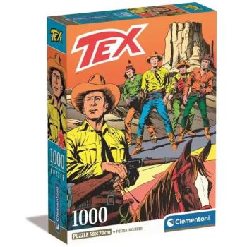 Tex 2 képregényes HQC 1000 db-os puzzle poszterrel - Clementoni kép