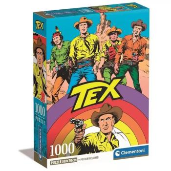 Tex képregényes HQC 1000 db-os puzzle poszterrel - Clementoni kép