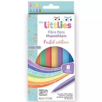 The Littles: Pasztell színek 8db-os vékony hegyű filctoll szett kép