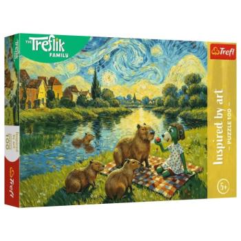 The Treflik Family: Capybara etetés 100 db-os puzzle – Trefl kép