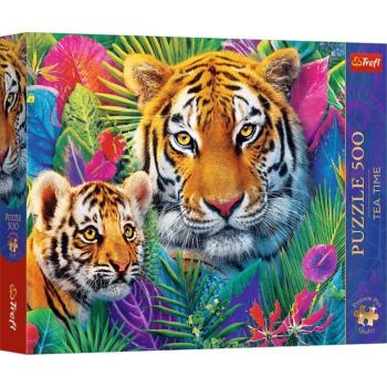 Tigrisek a dzsungelben 500db-os Prémium plusz puzzle - Trefl kép