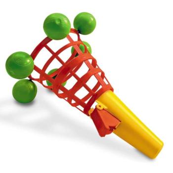 Tölcséres kilövő labdajáték 6db labdával - Mondo Toys kép