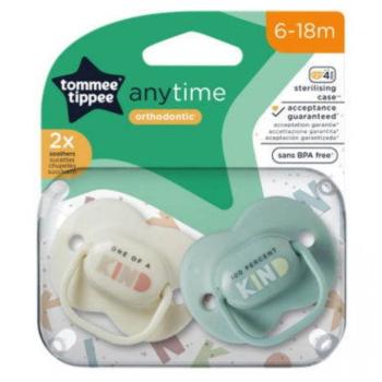 Tommee Tippee: AnyTime 2 db-os fogszabályzós cumi szett (6-18 hó) kép